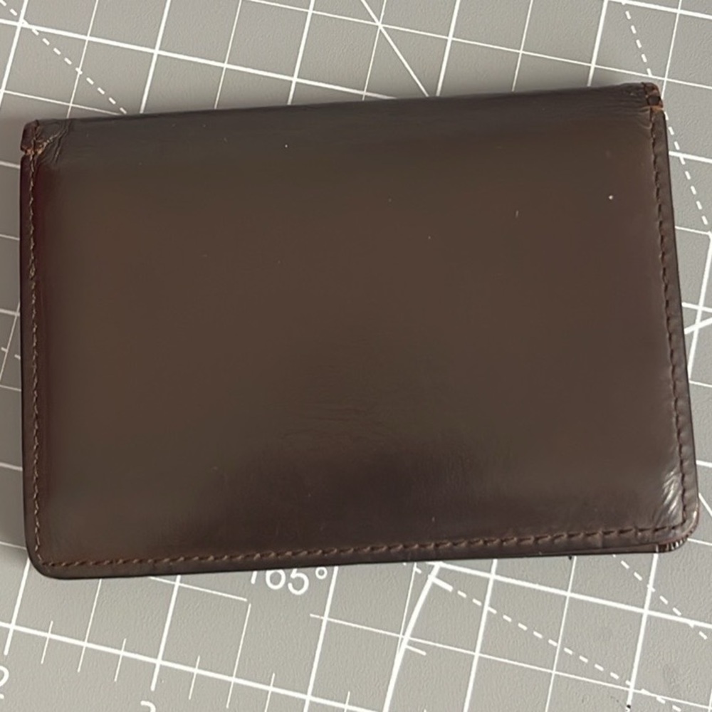 Burberry Authentic Dark Brown & Plaid Business Card/Wallet. MA103 - Picture 3 of 9